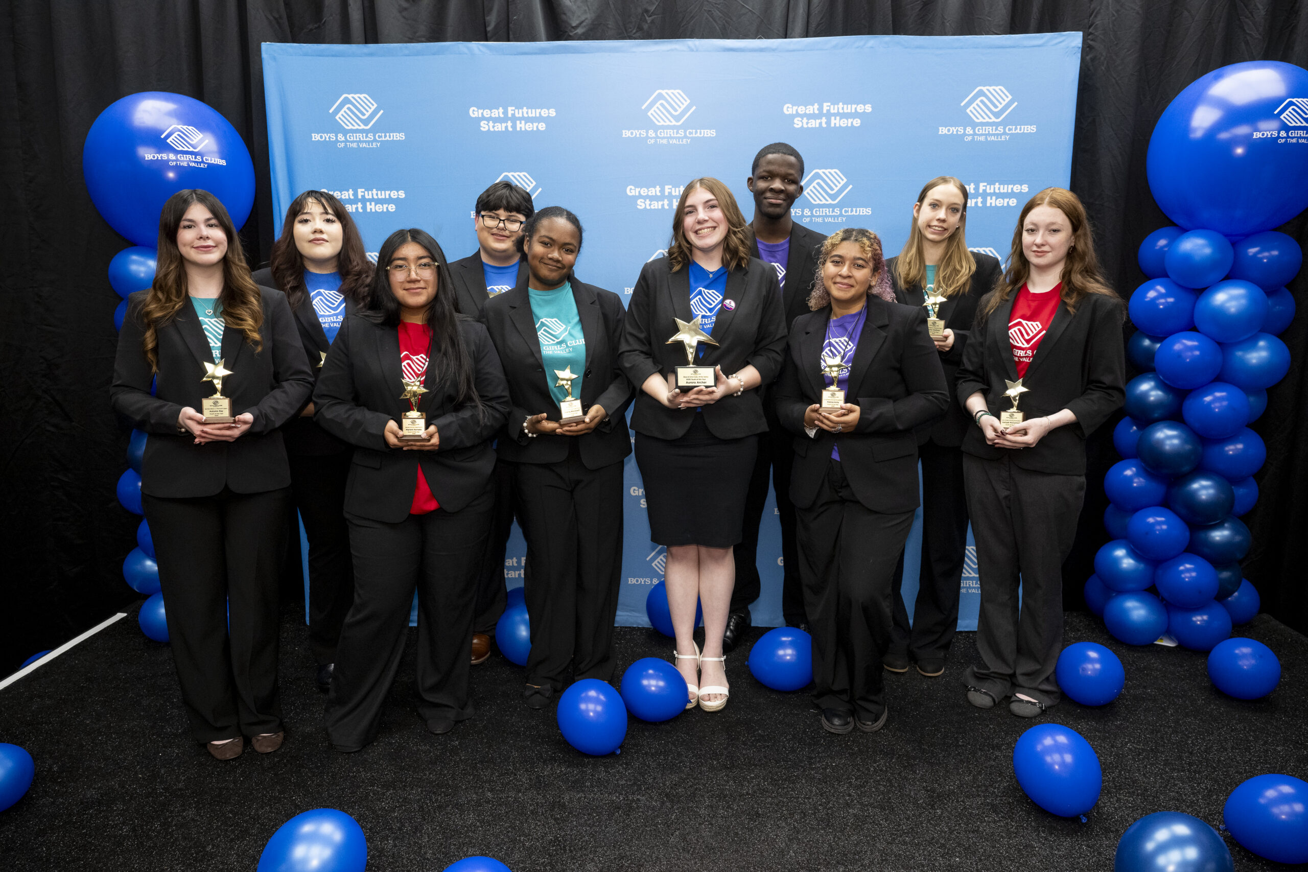 2025-2026 Youth of the Year-youth smiling with trophies